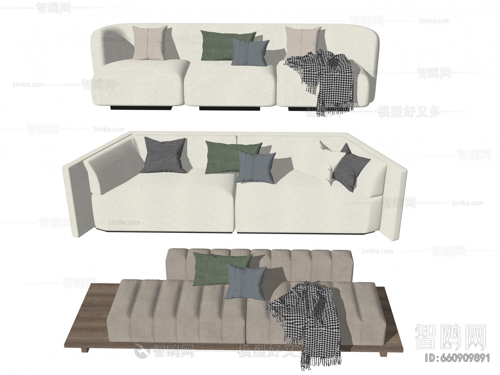 Modern Multi Person Sofa