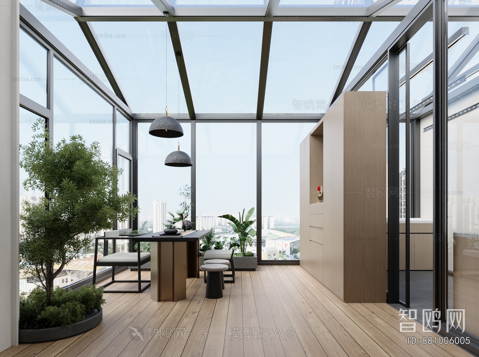 Modern Glass Sun Room