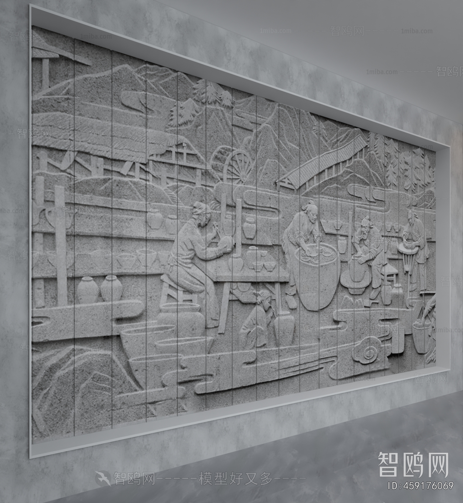 New Chinese Style TV Wall