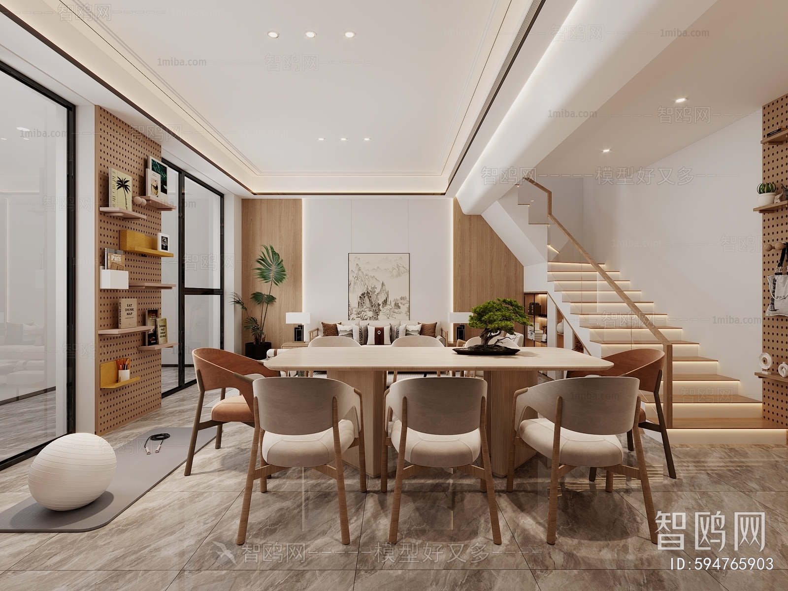 New Chinese Style Dining Room