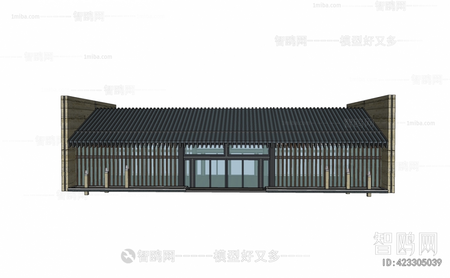 New Chinese Style Architecture Of Artistic Style