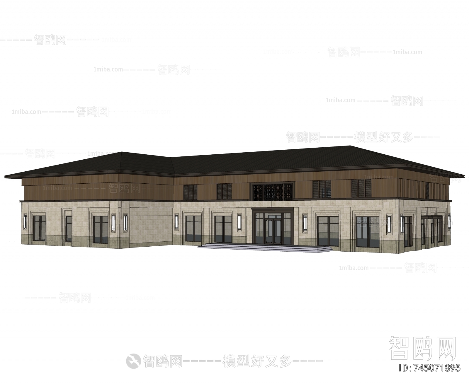 New Chinese Style Architecture Of Artistic Style