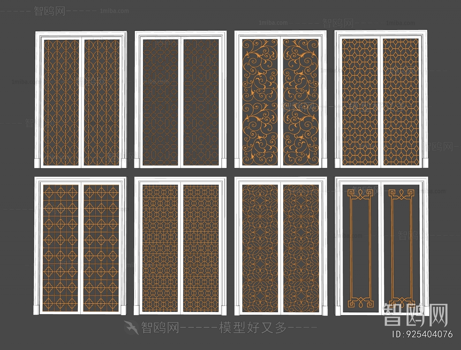 New Chinese Style Sliding Door