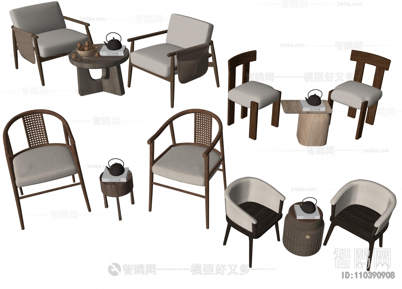 New Chinese Style Lounge Chair