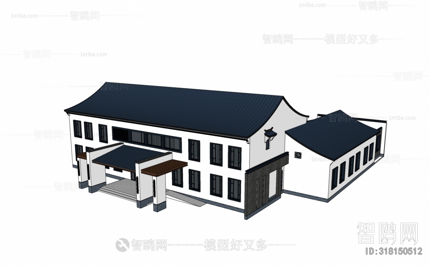 New Chinese Style Architecture Of Artistic Style