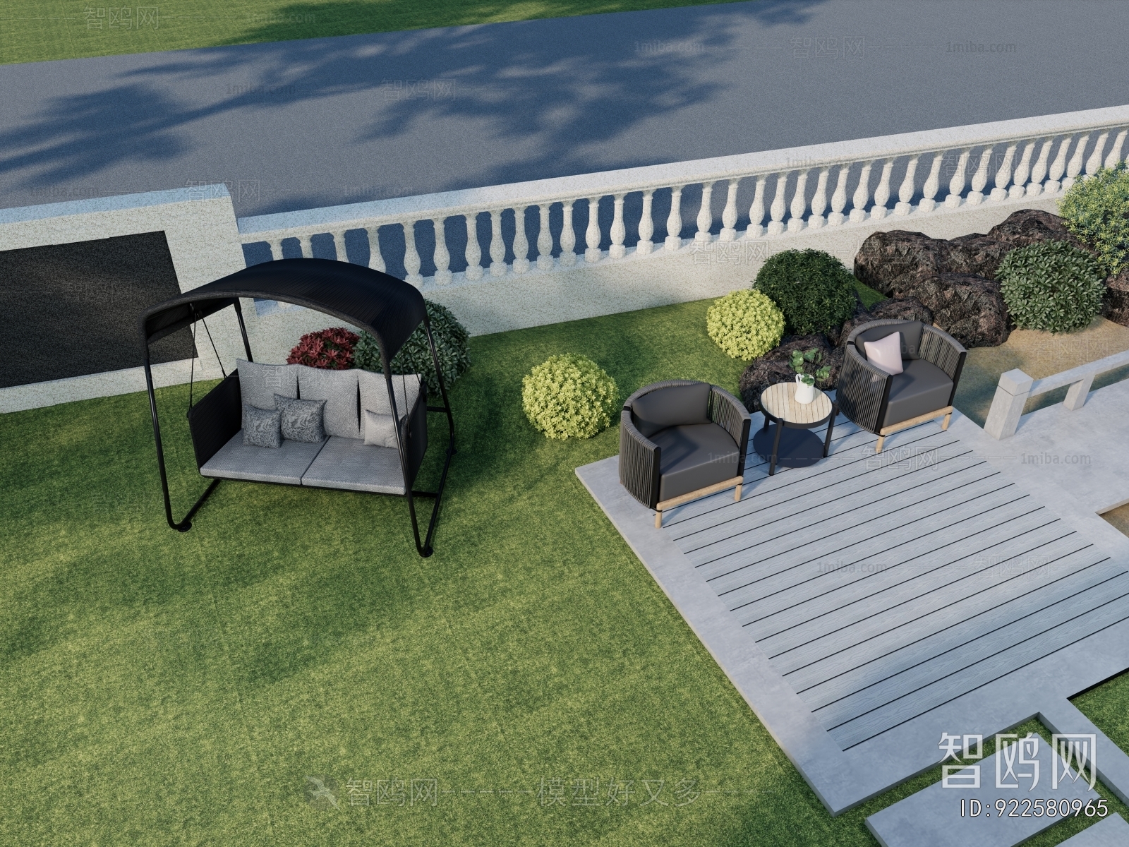 Modern Courtyard/landscape