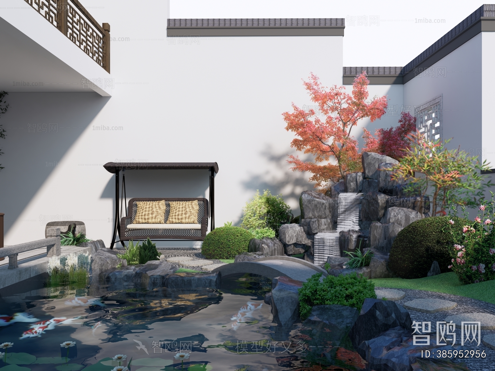 New Chinese Style Courtyard/landscape
