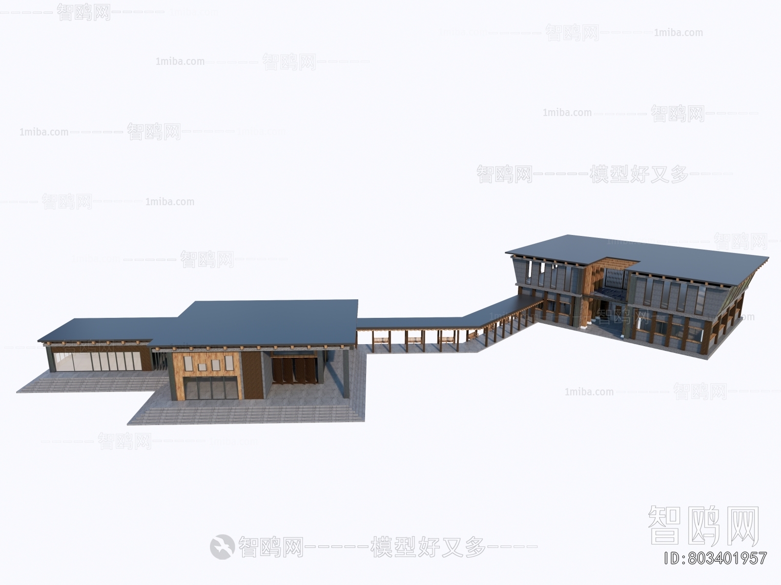 New Chinese Style Architecture Of Artistic Style