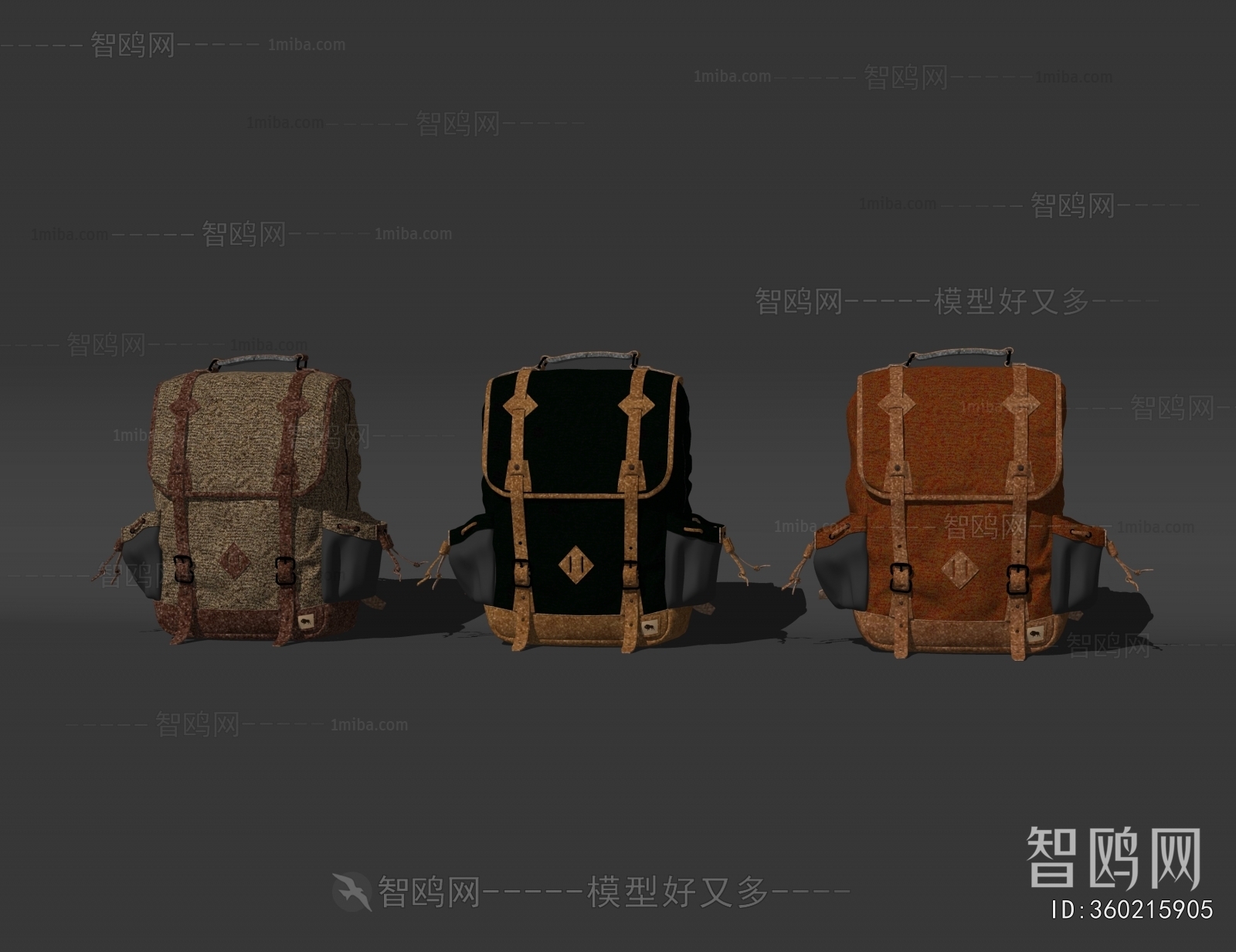 Modern Backpack And Backpack