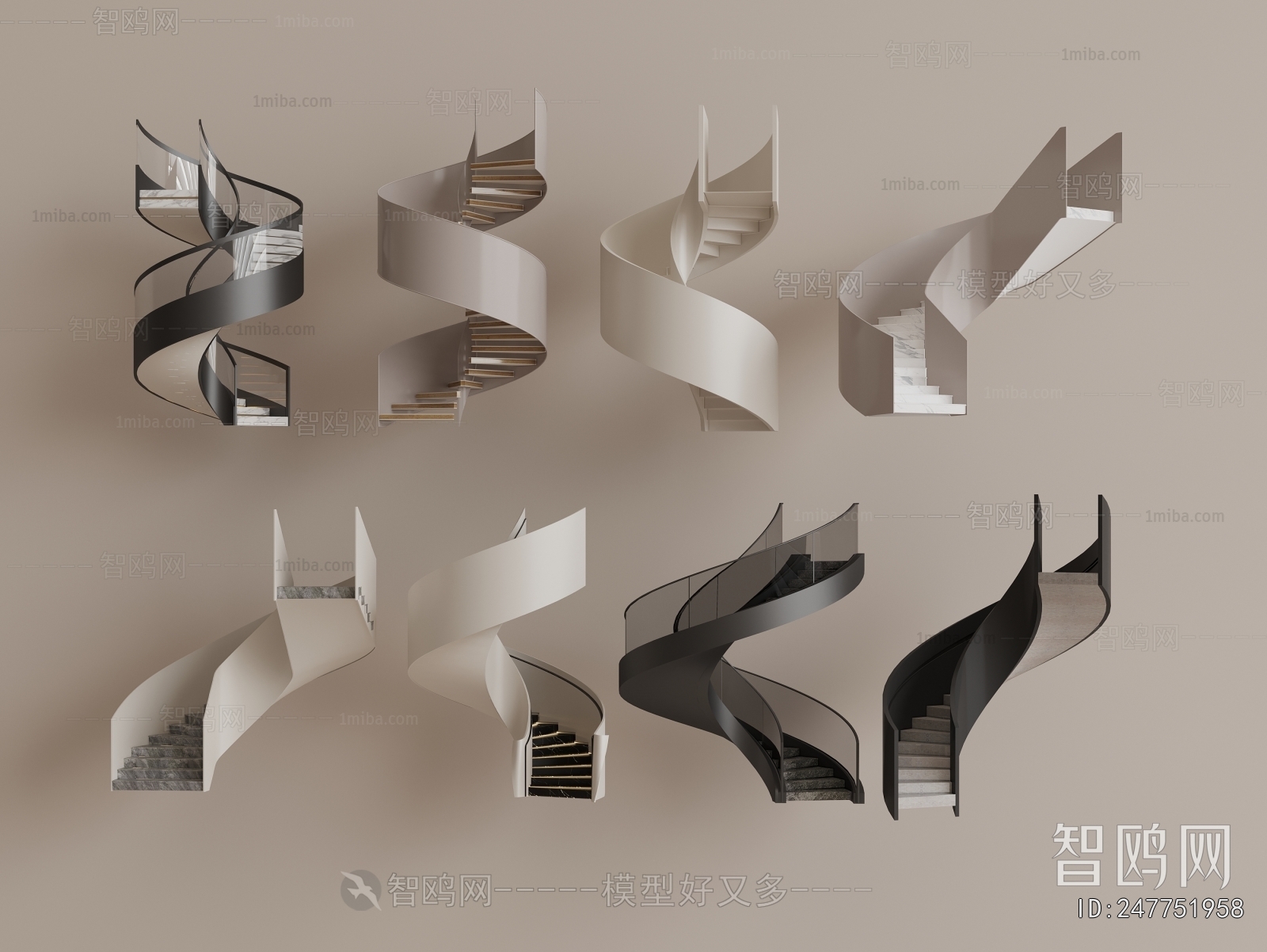 Modern Rotating Staircase