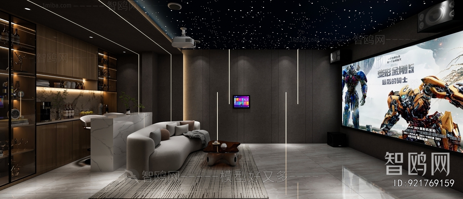 Modern Audiovisual Room