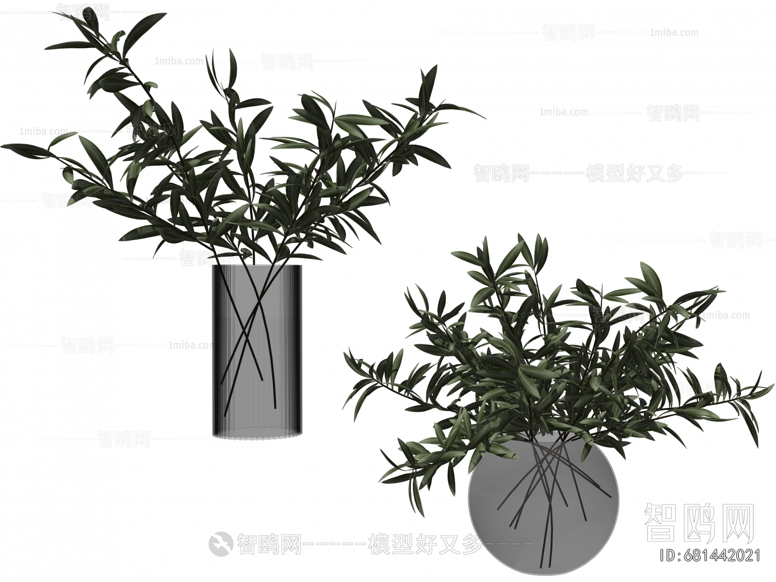 Modern Aquatic Green Plant