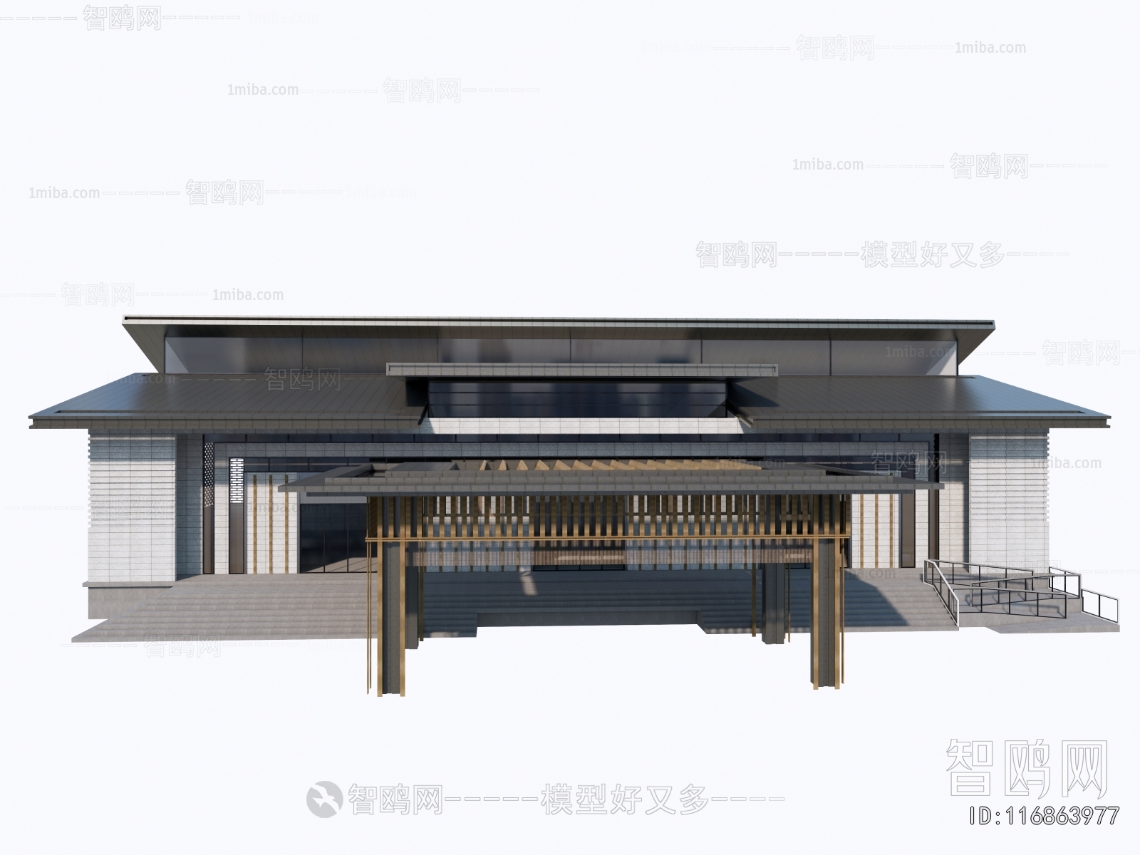 New Chinese Style Architecture Of Artistic Style
