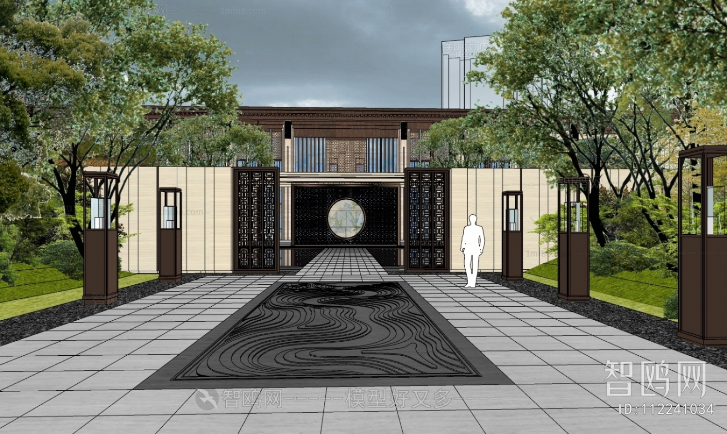 Modern Architectural Bird's-eye View Planning