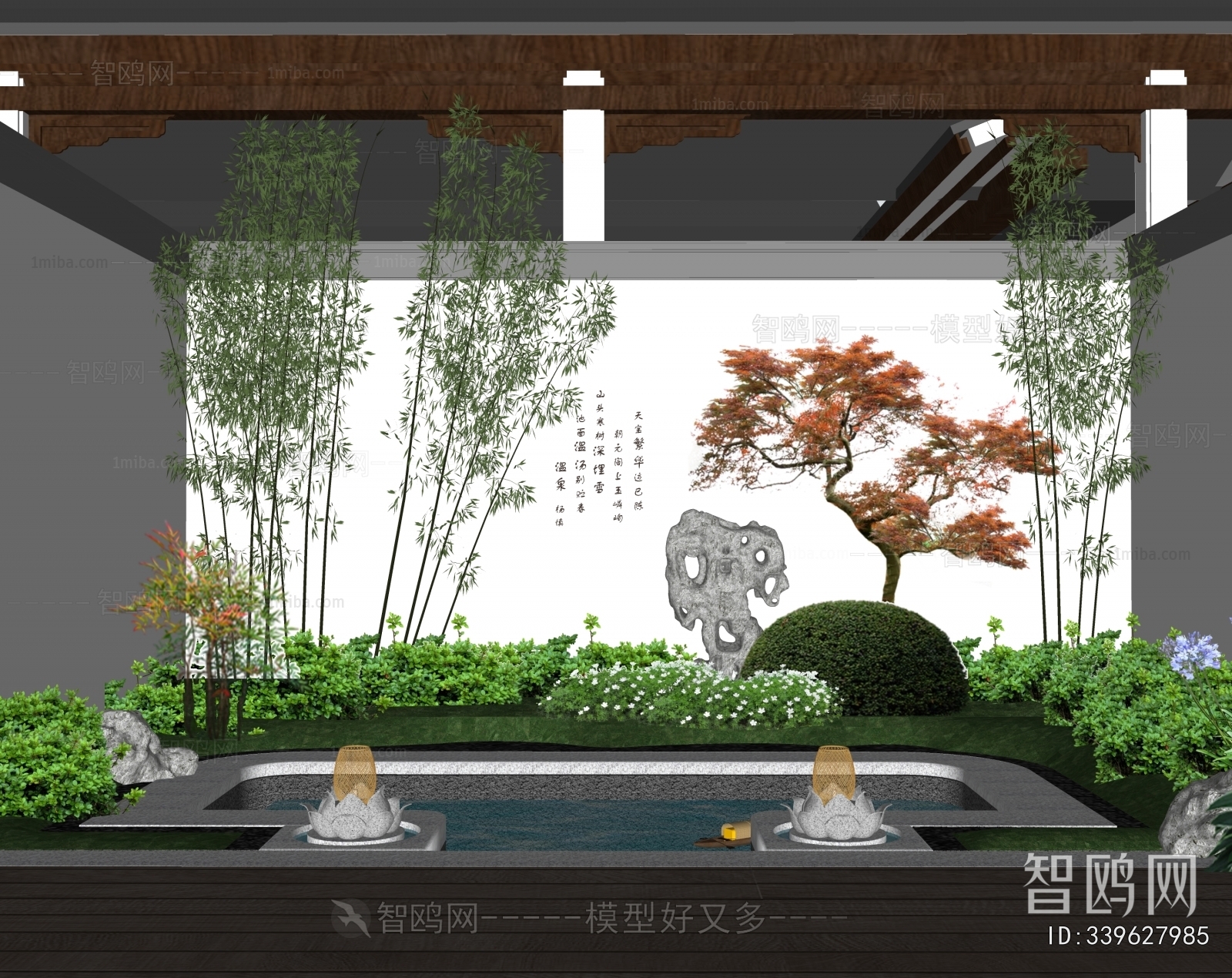 New Chinese Style Courtyard/landscape