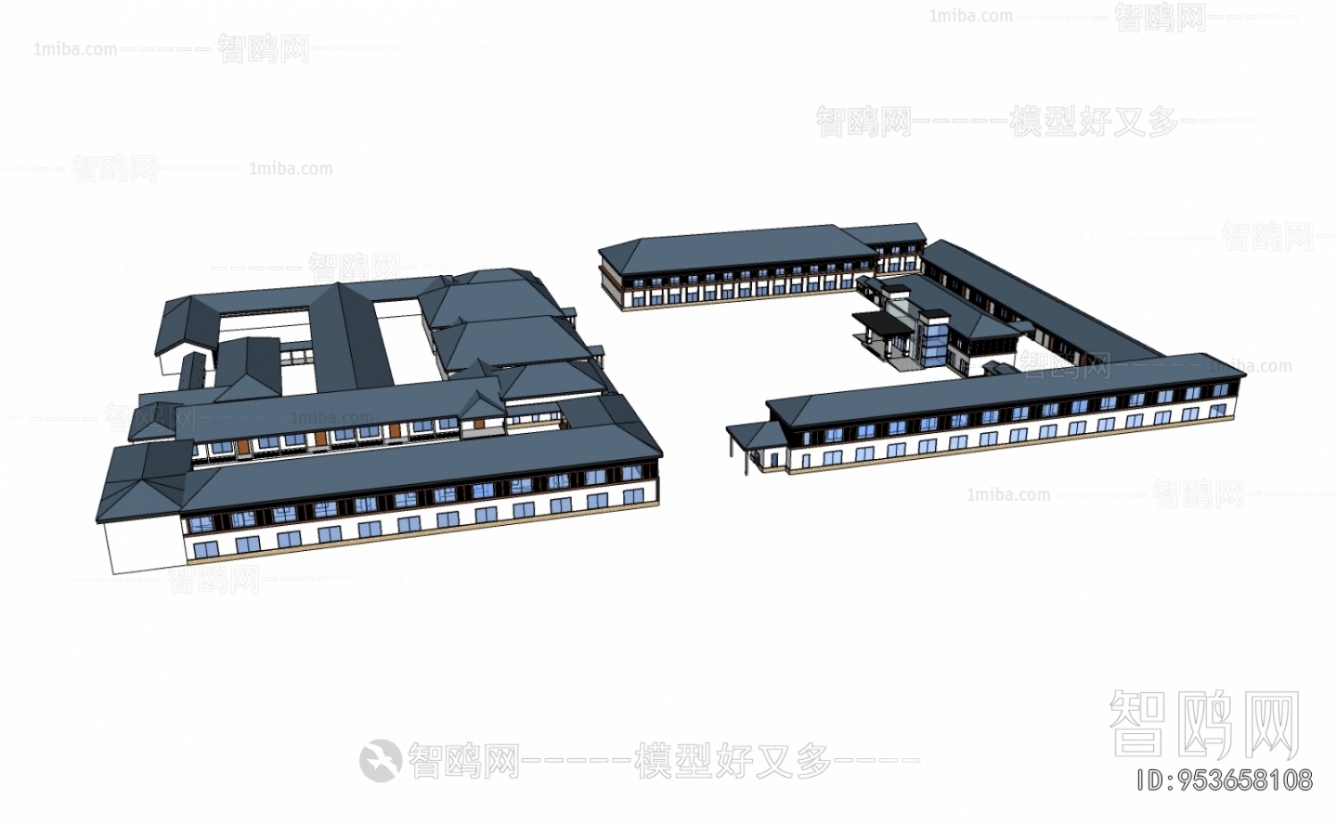 New Chinese Style Architecture Of Artistic Style