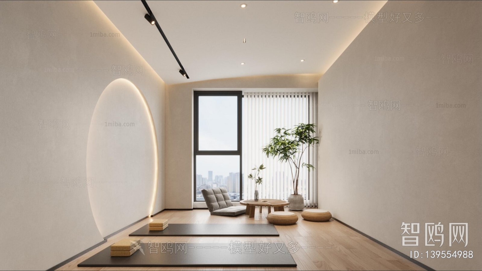 Modern Yoga Room