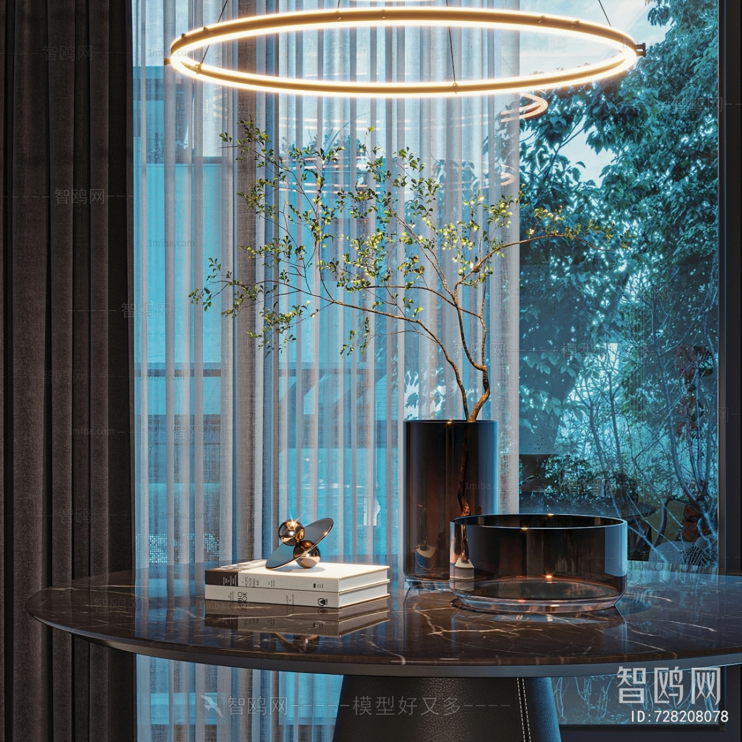 Modern Aquatic Green Plant