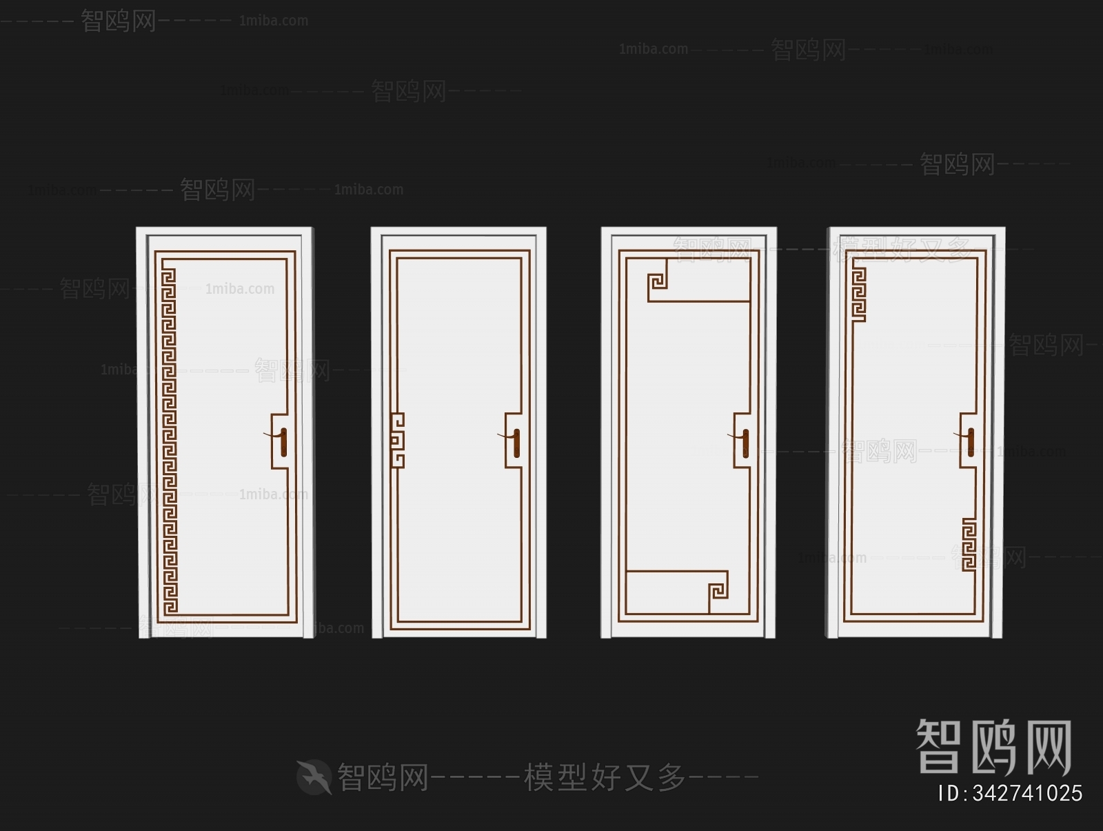 New Chinese Style Single Door
