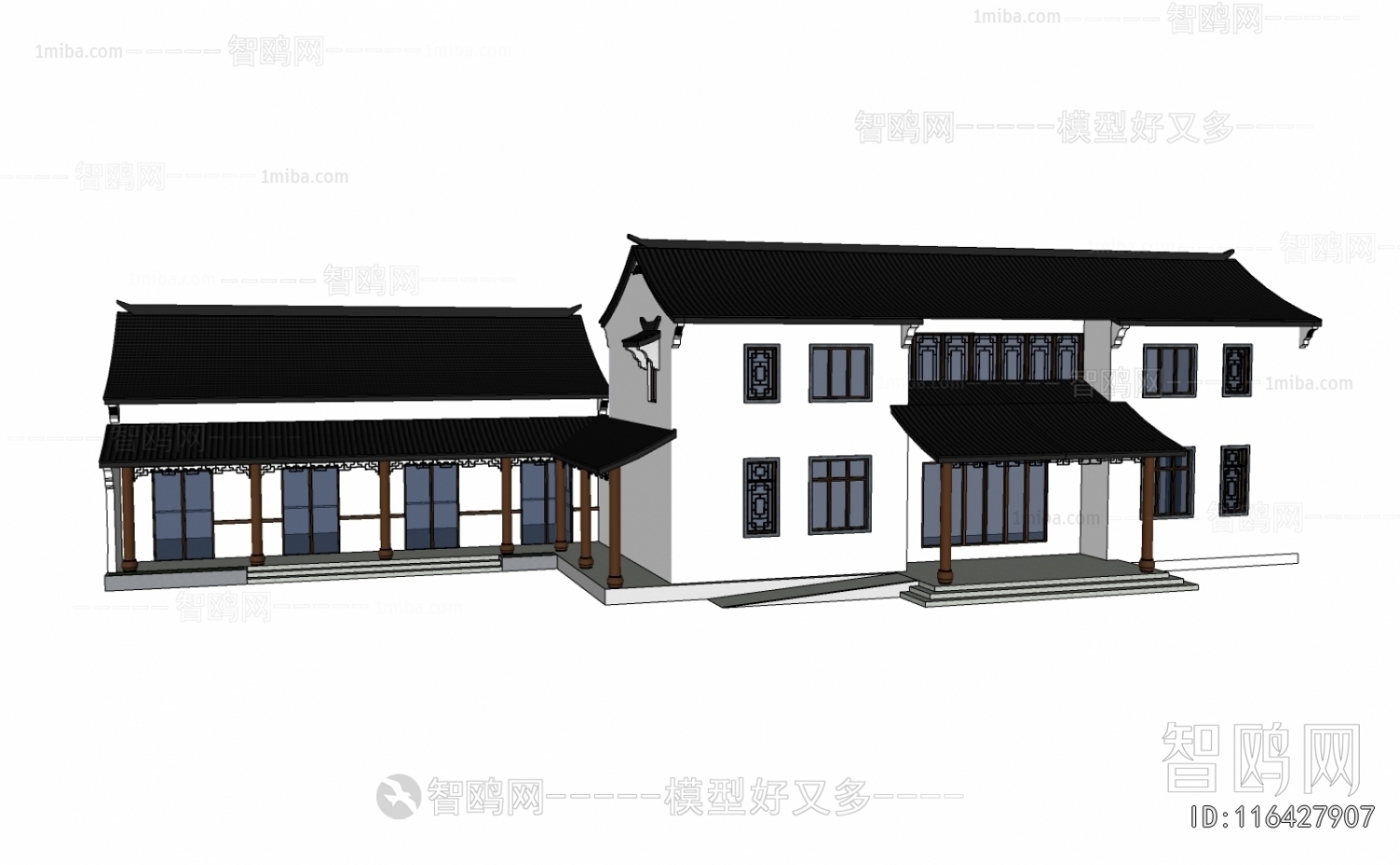 New Chinese Style Architecture Of Artistic Style