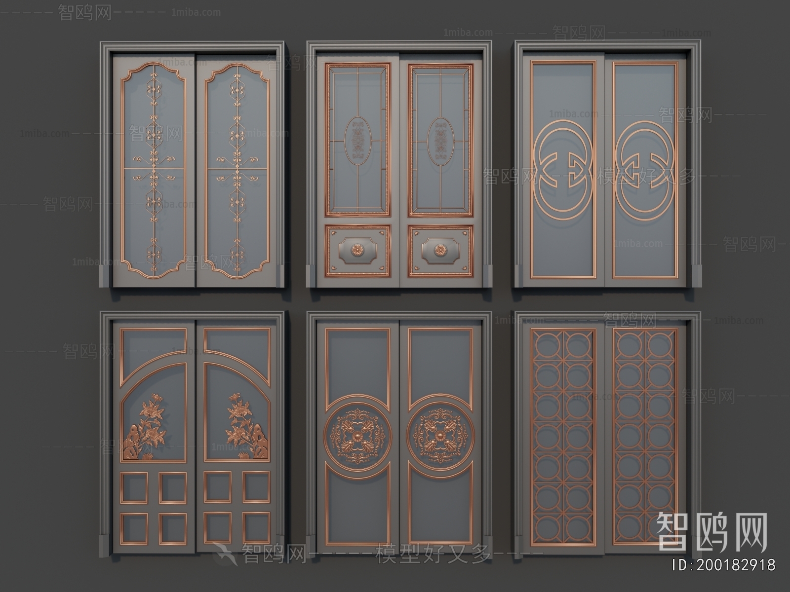 New Chinese Style Sliding Door