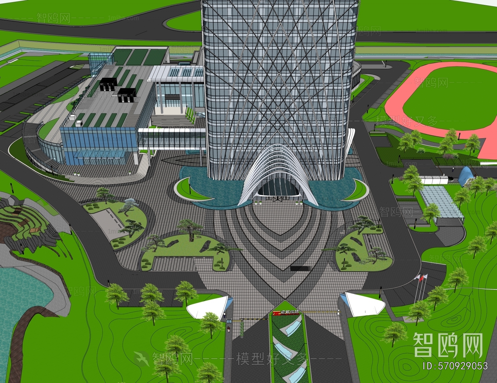 Modern Appearance Of Commercial Building