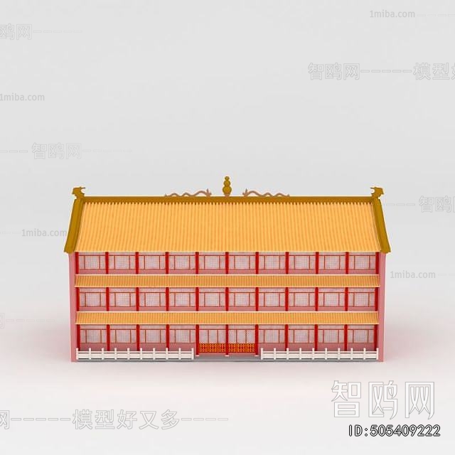 New Chinese Style Appearance Of Commercial Building