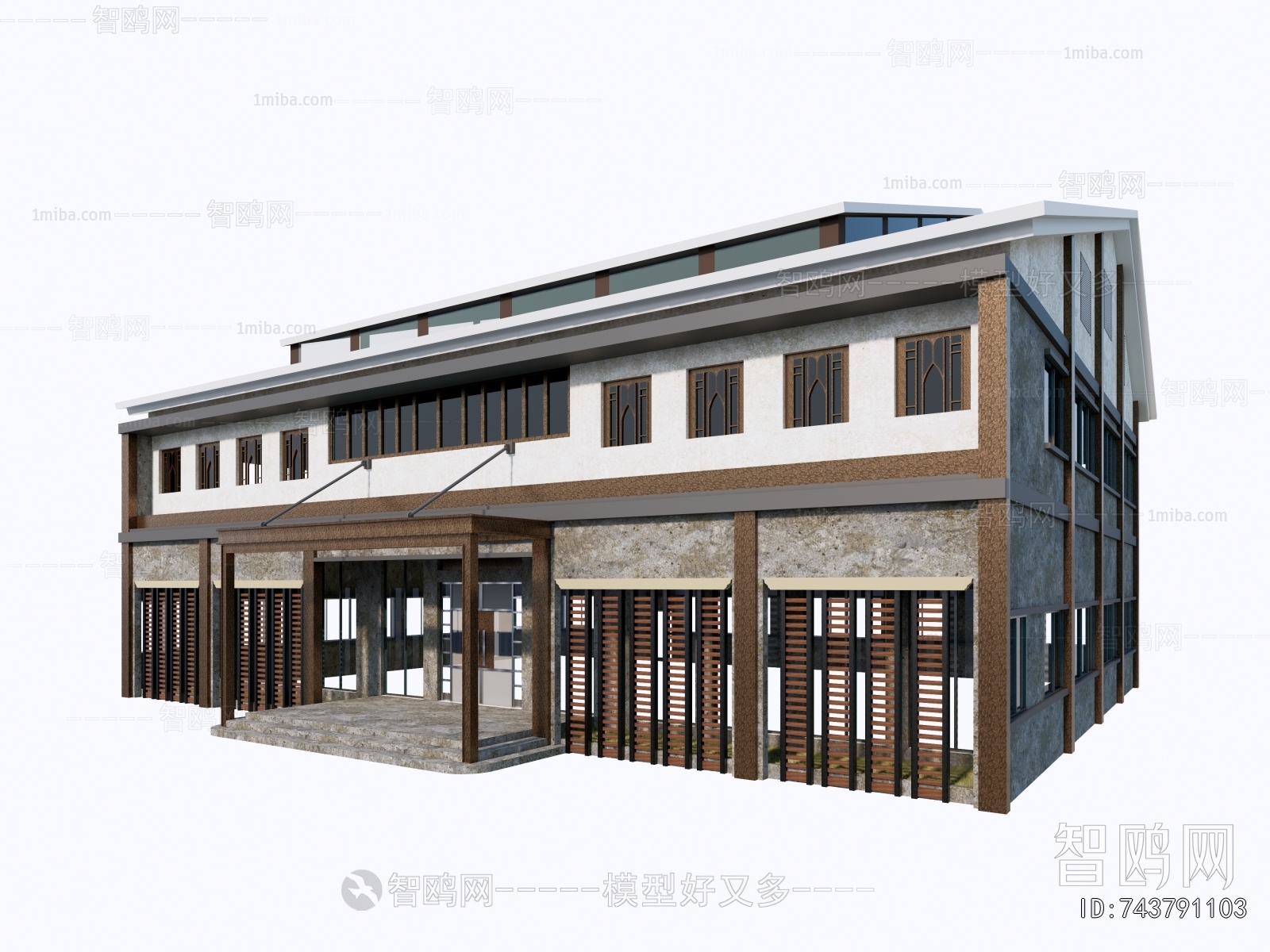 New Chinese Style Architecture Of Artistic Style