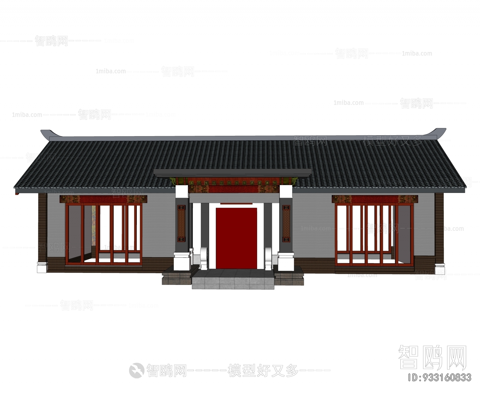 New Chinese Style Architecture Of Artistic Style