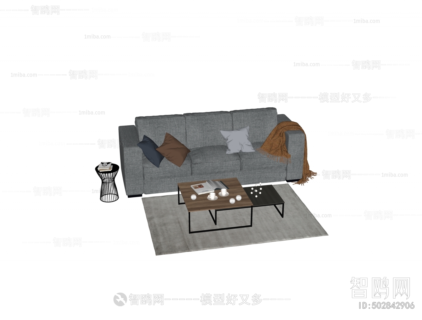 Modern Three-seat Sofa