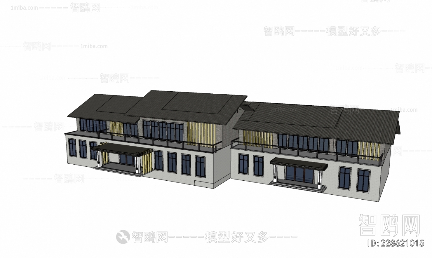 New Chinese Style Architecture Of Artistic Style