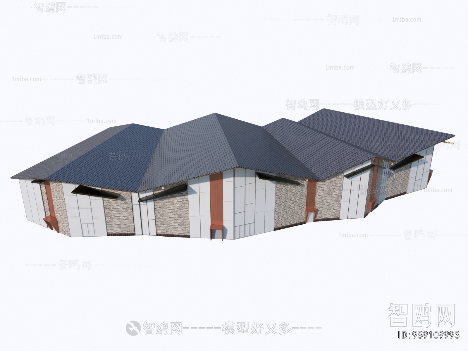 New Chinese Style Architecture Of Artistic Style