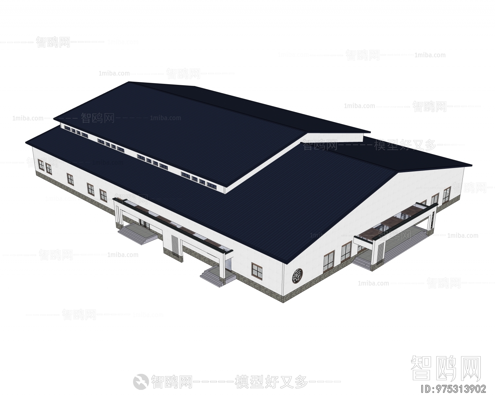 New Chinese Style Architecture Of Artistic Style