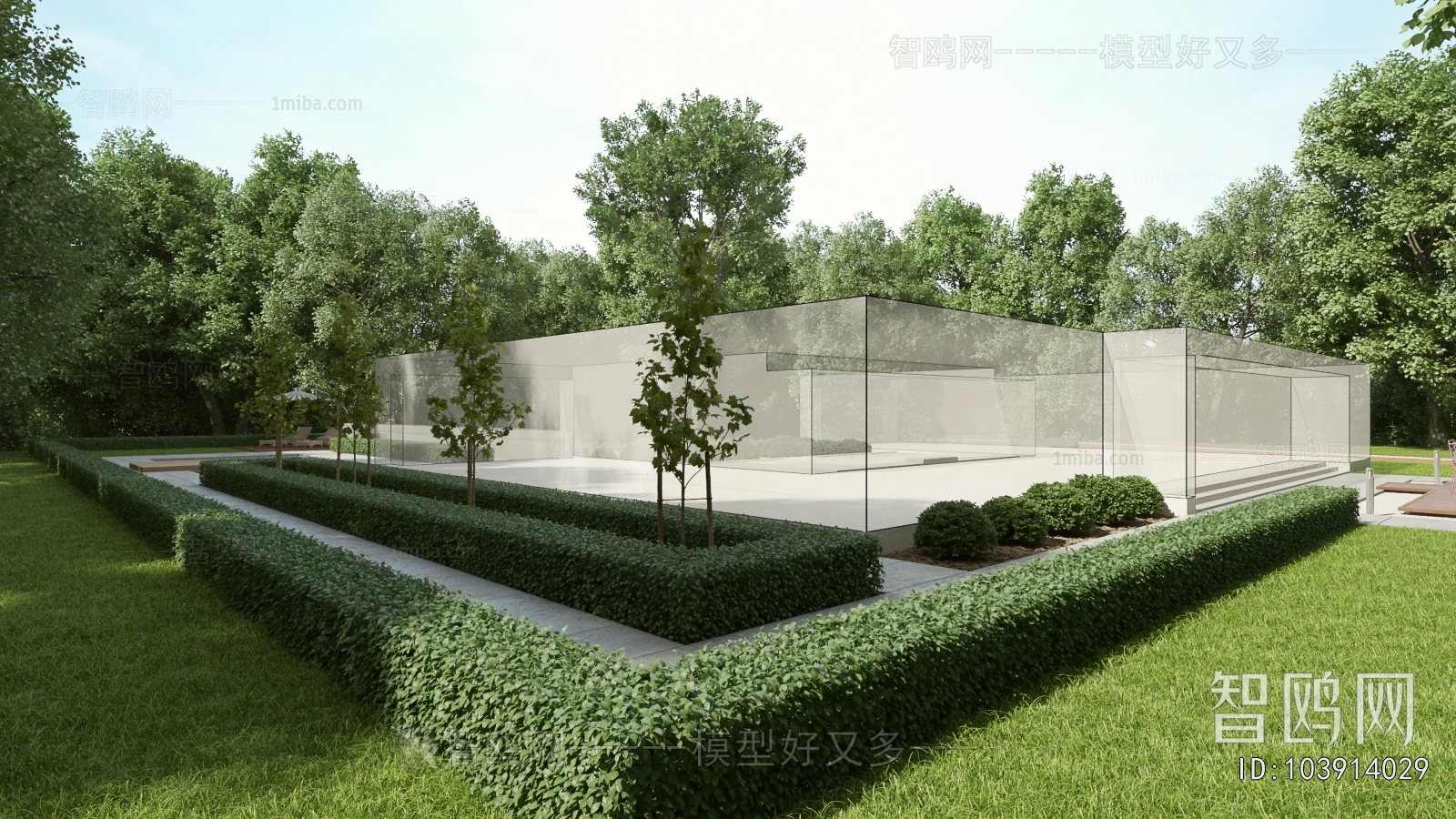 Modern Courtyard/landscape