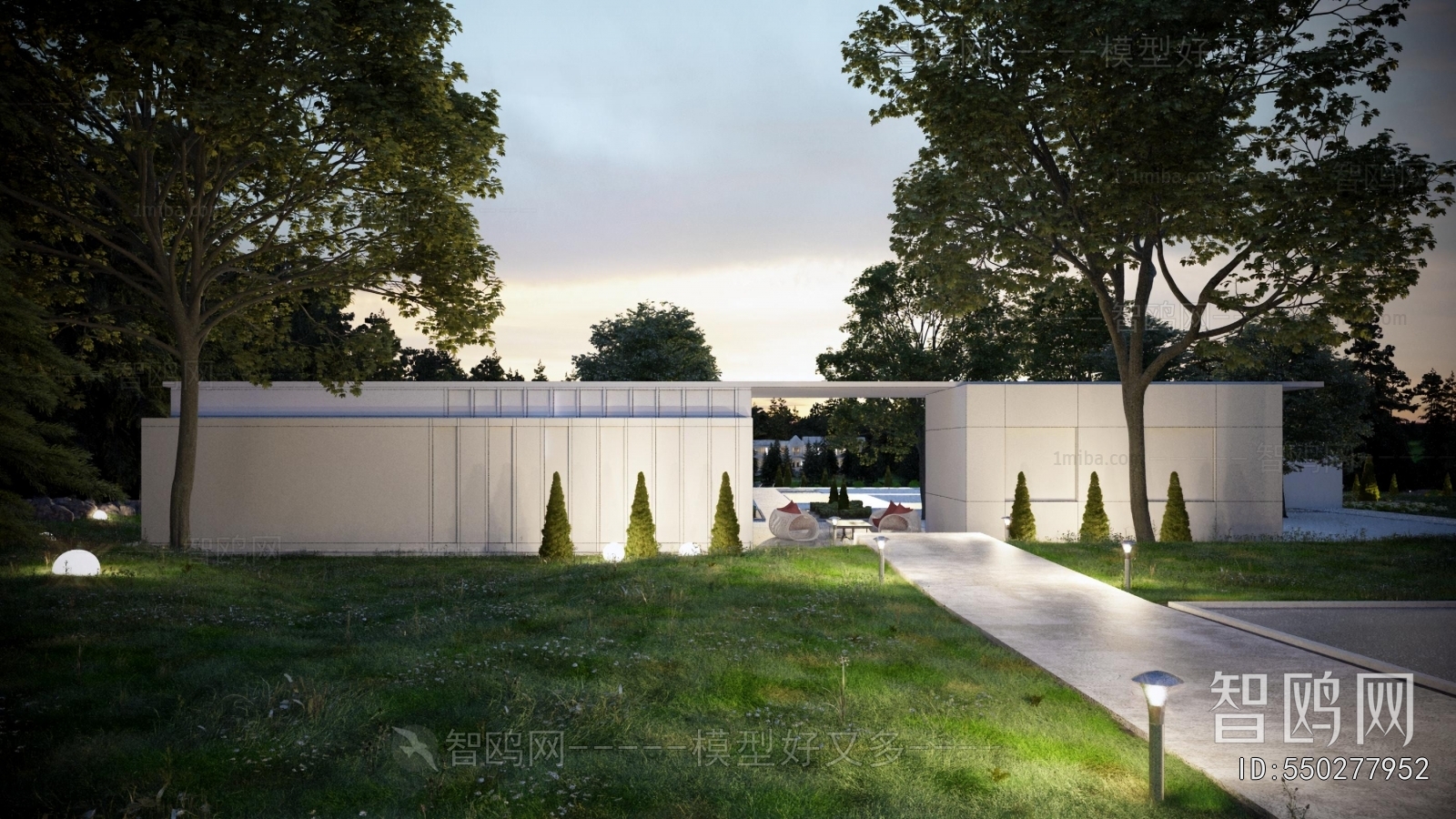 Modern Park Landscape