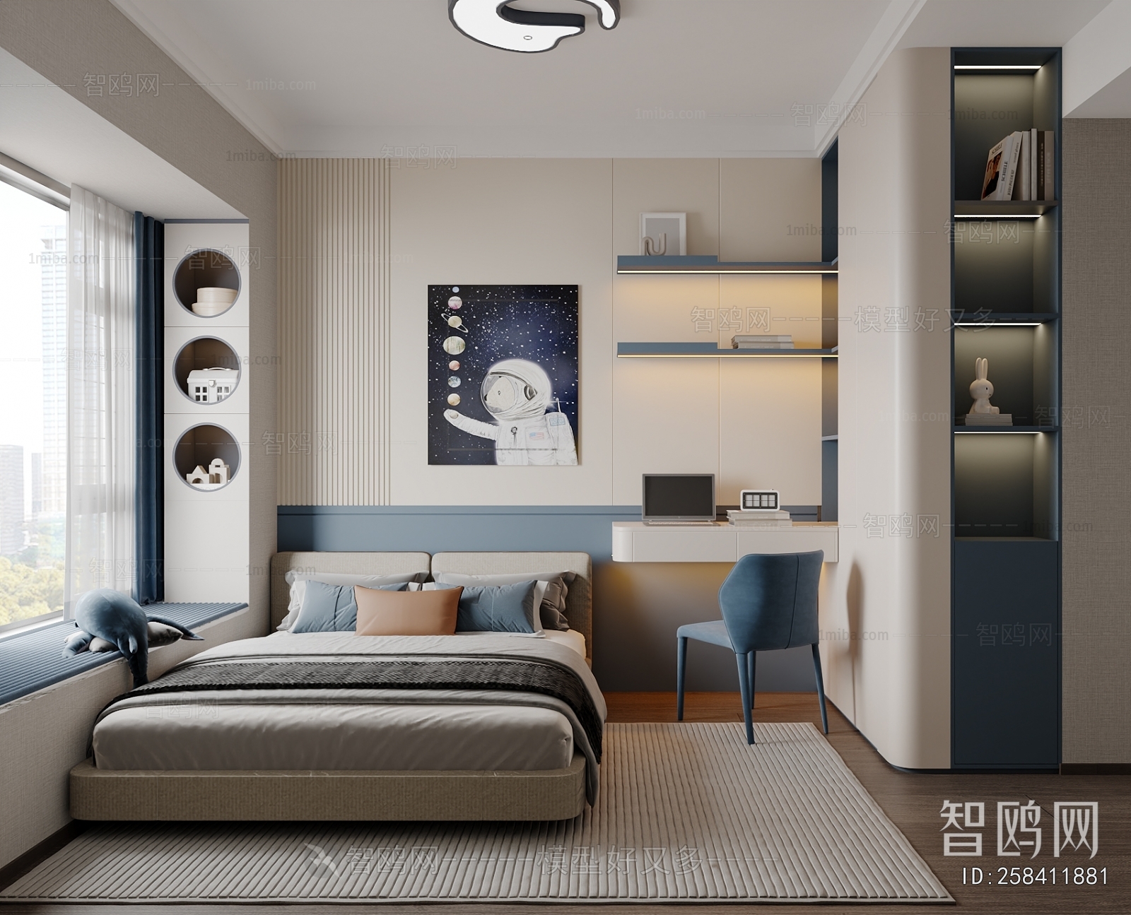 Modern Boy's Room And Son's Room