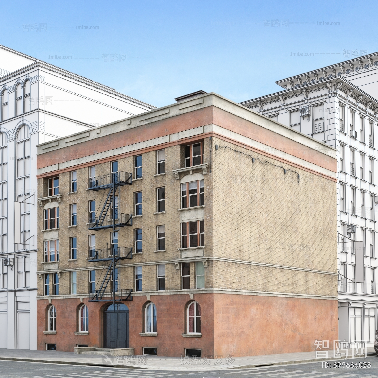 European Style Appearance Of Commercial Building