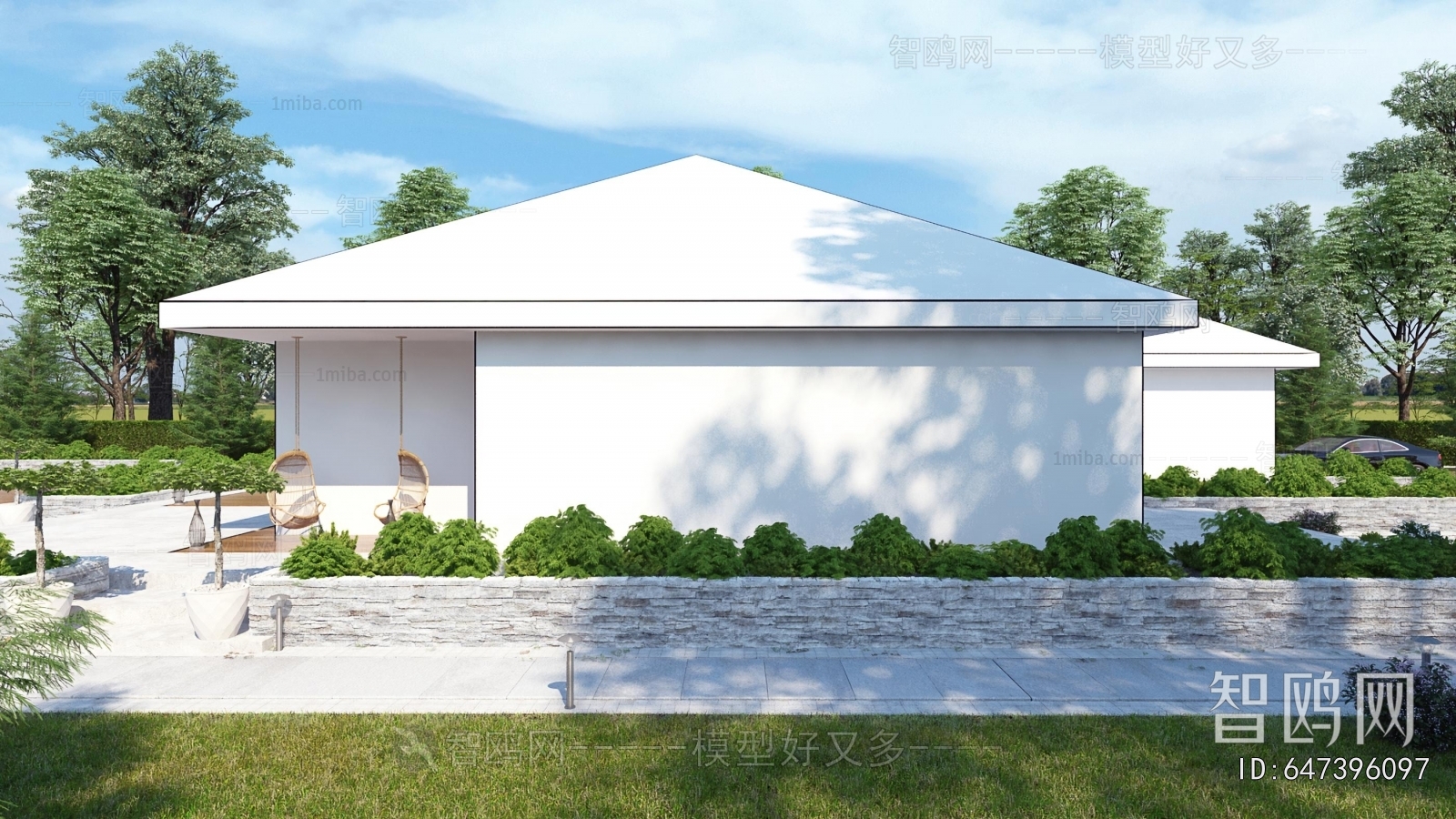 Modern Courtyard/landscape