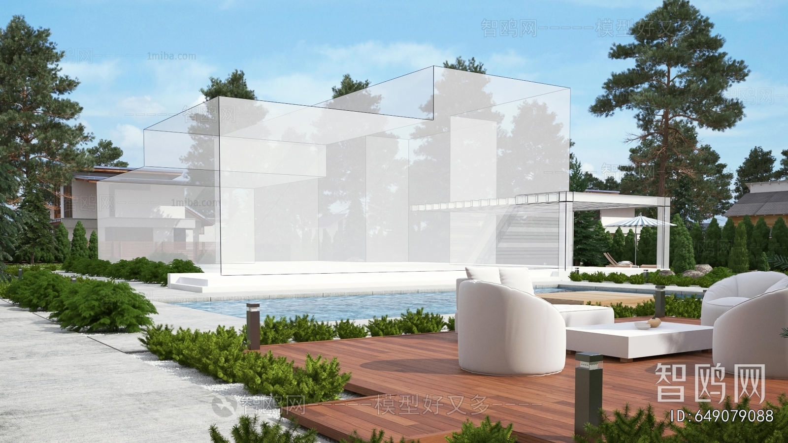 Modern Courtyard/landscape