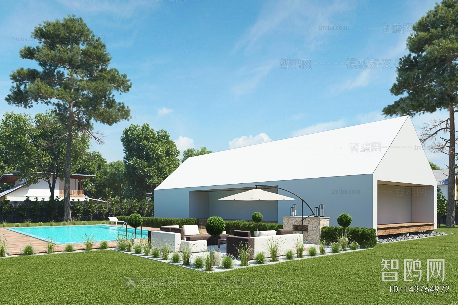 Modern Courtyard/landscape