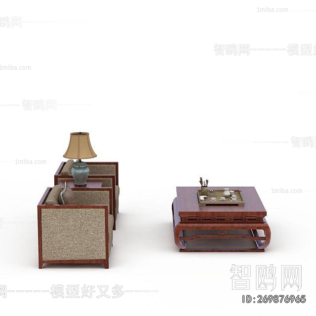 New Chinese Style Sofa Combination