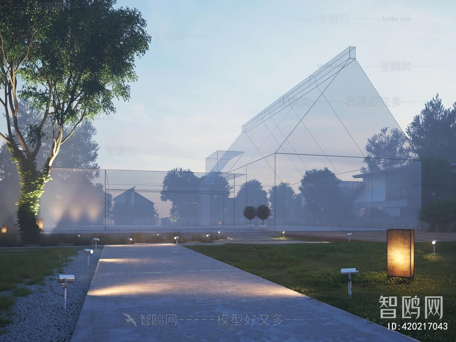 Modern Courtyard/landscape