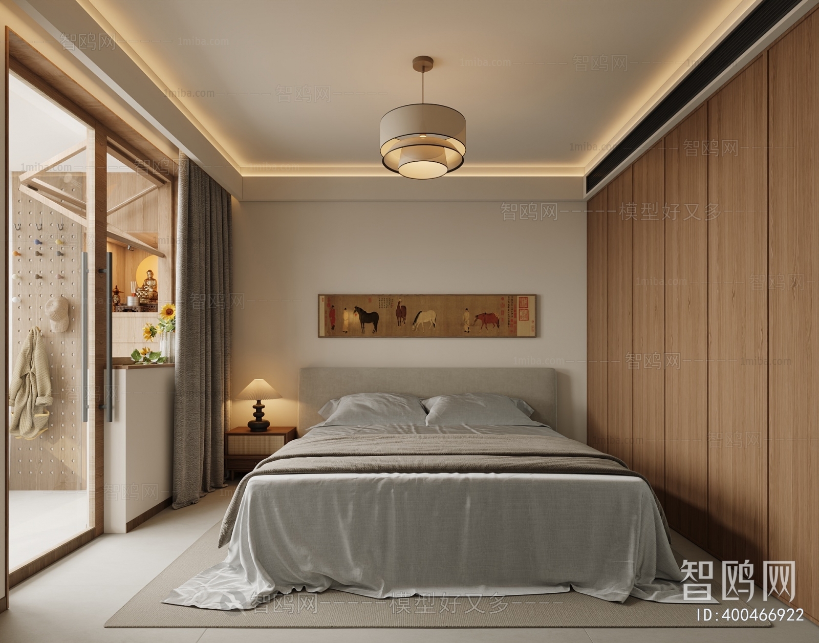 New Chinese Style Bedroom