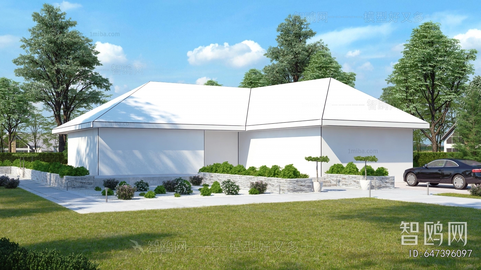 Modern Courtyard/landscape