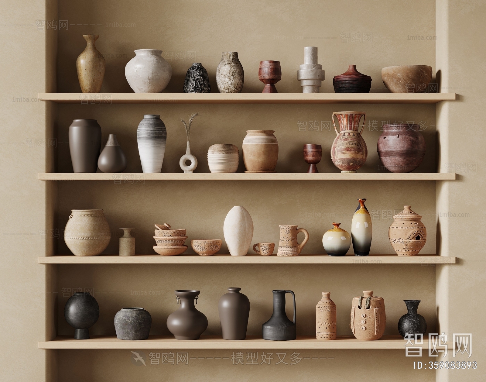 Wabi-sabi Style Clay Pot