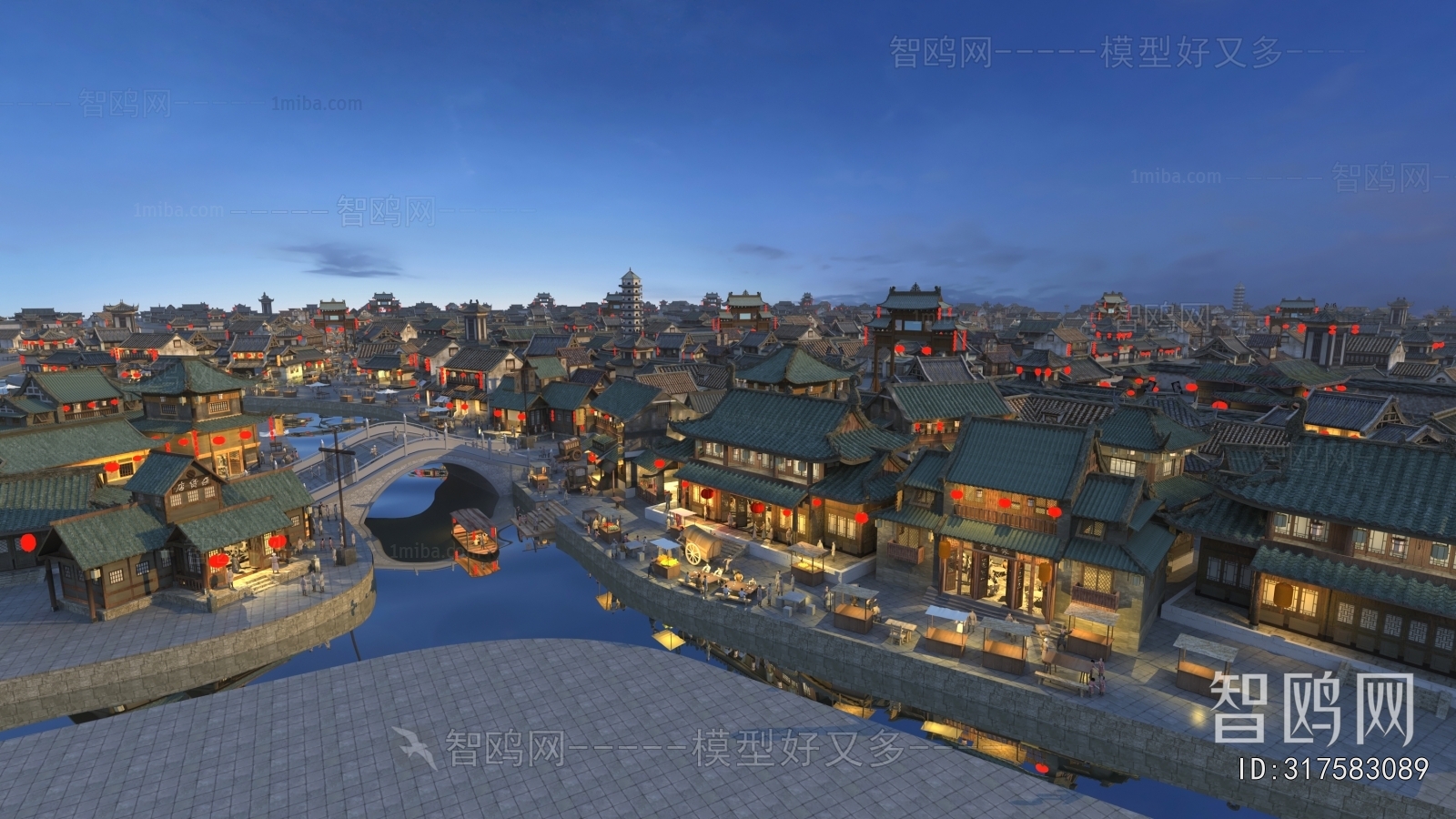 Chinese Style Architectural Bird's-eye View Planning