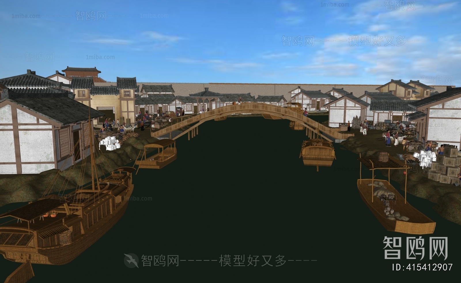 Chinese Style Commercial Street