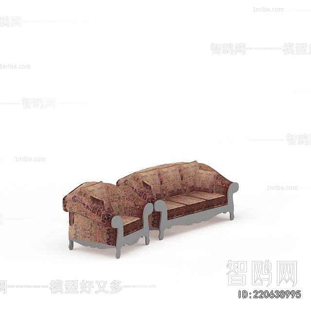 European Style Three-seat Sofa