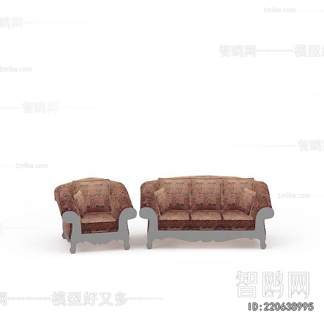 European Style Three-seat Sofa