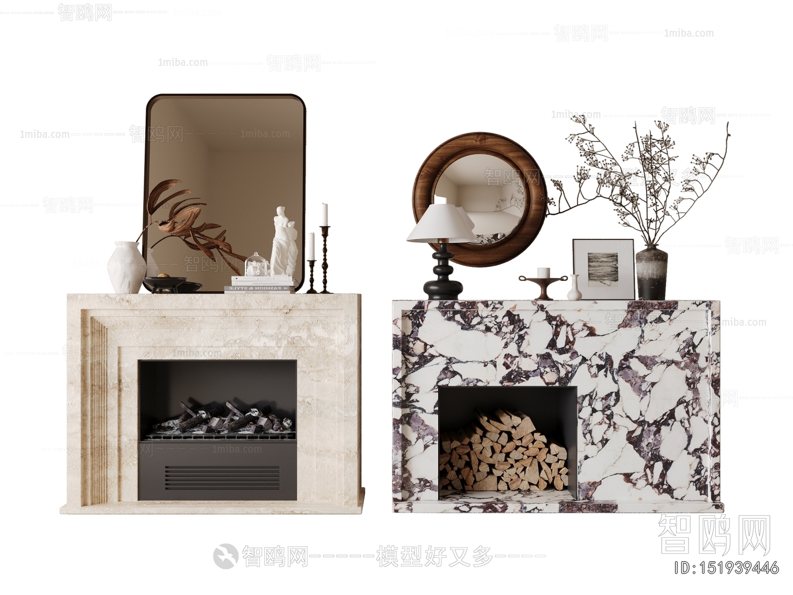 French Style Fireplace